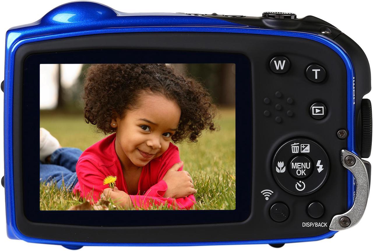 Alt view image 5 of 8 - FUJIFILM FinePix XP80 16449430 Blue 16.4 MP 2.7" 460K Tough Camera
