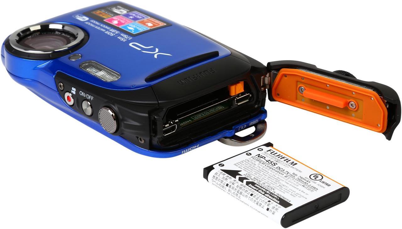 Alt view image 8 of 8 - FUJIFILM FinePix XP80 16449430 Blue 16.4 MP 2.7" 460K Tough Camera