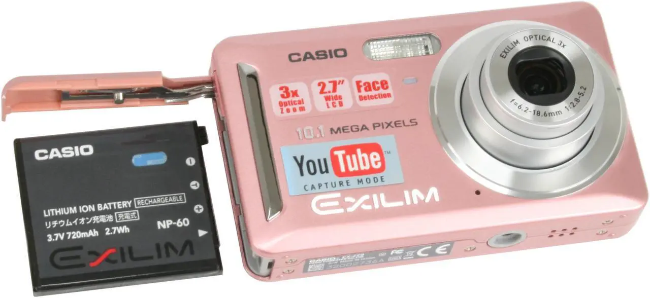 Alt view image 11 of 12 - CASIO Exilim EX-Z29 Pink 10.1 MP 3X Optical Zoom Digital Camera