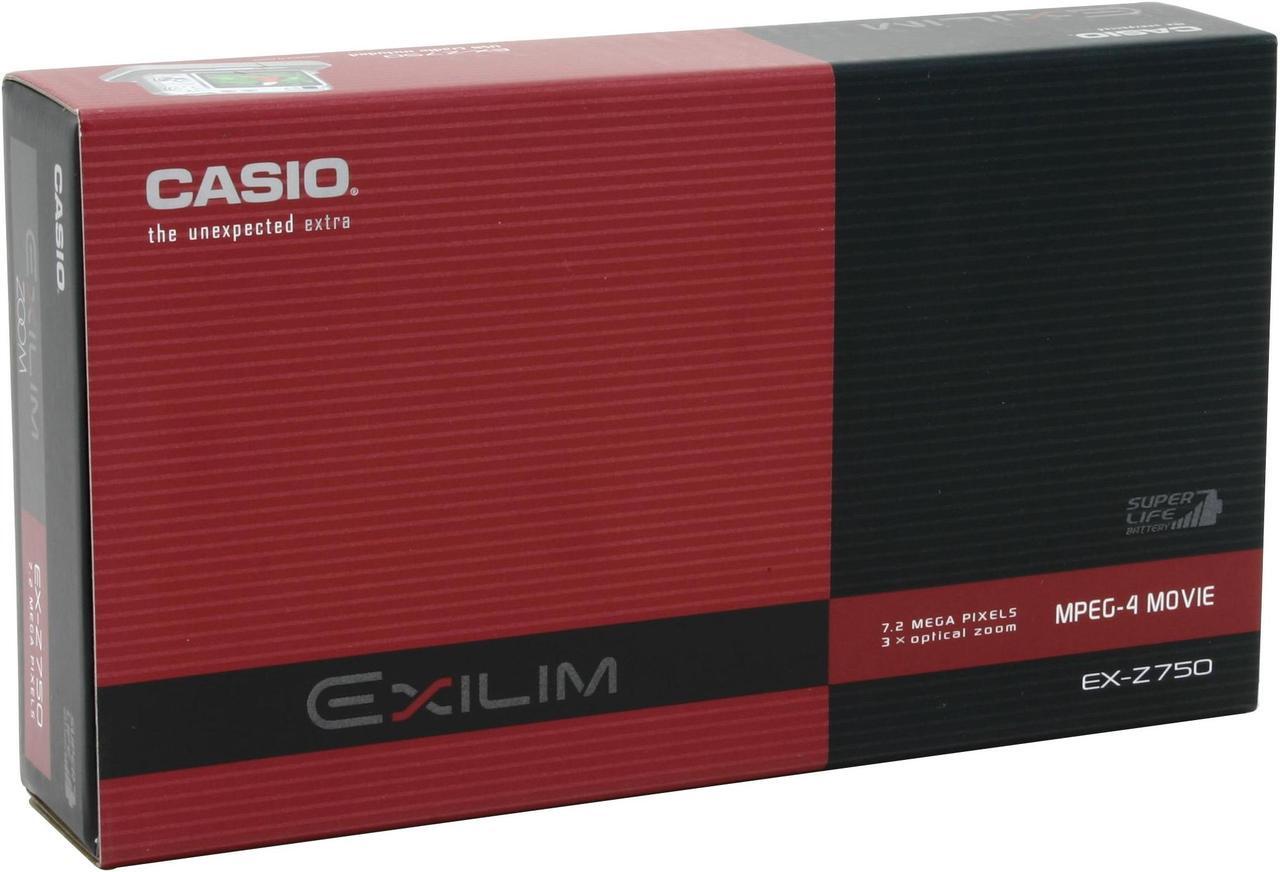 Alt view image 13 of 13 - CASIO Exilim EX-Z750 Silver 7.2MP 3X Optical Zoom Digital Camera