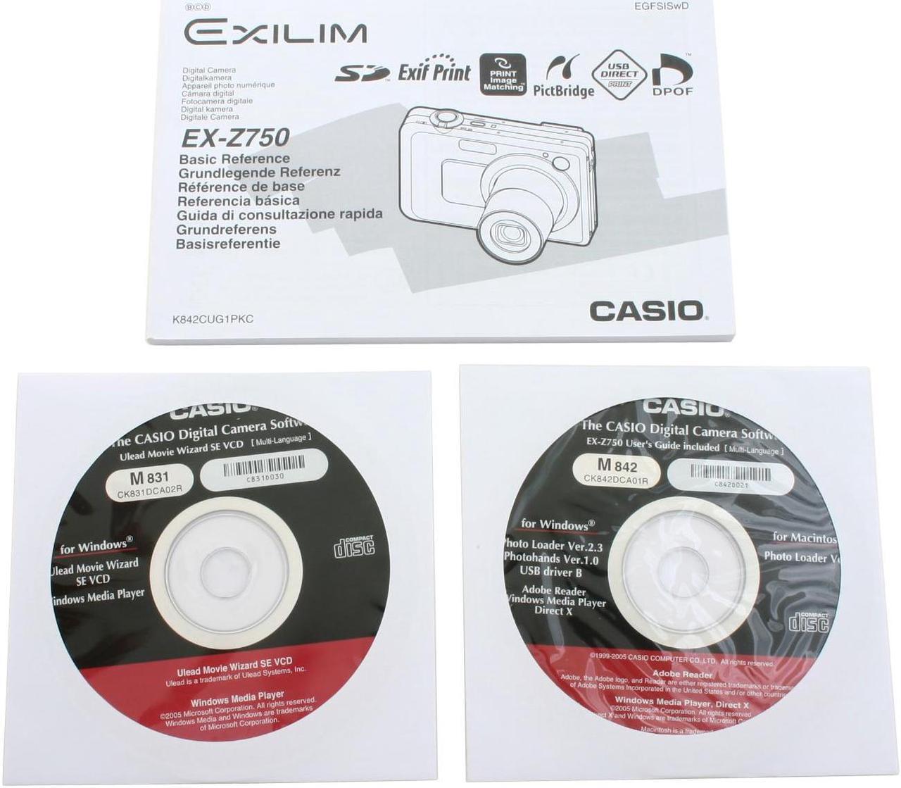 Alt view image 12 of 13 - CASIO Exilim EX-Z750 Silver 7.2MP 3X Optical Zoom Digital Camera