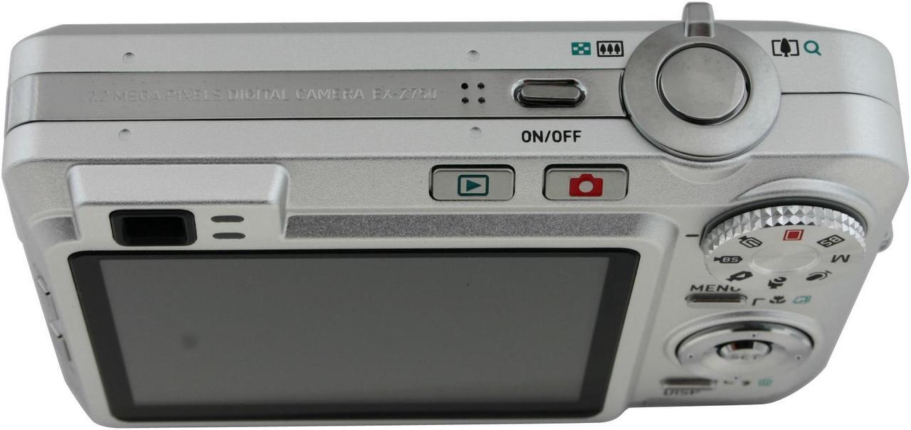 Alt view image 7 of 13 - CASIO Exilim EX-Z750 Silver 7.2MP 3X Optical Zoom Digital Camera