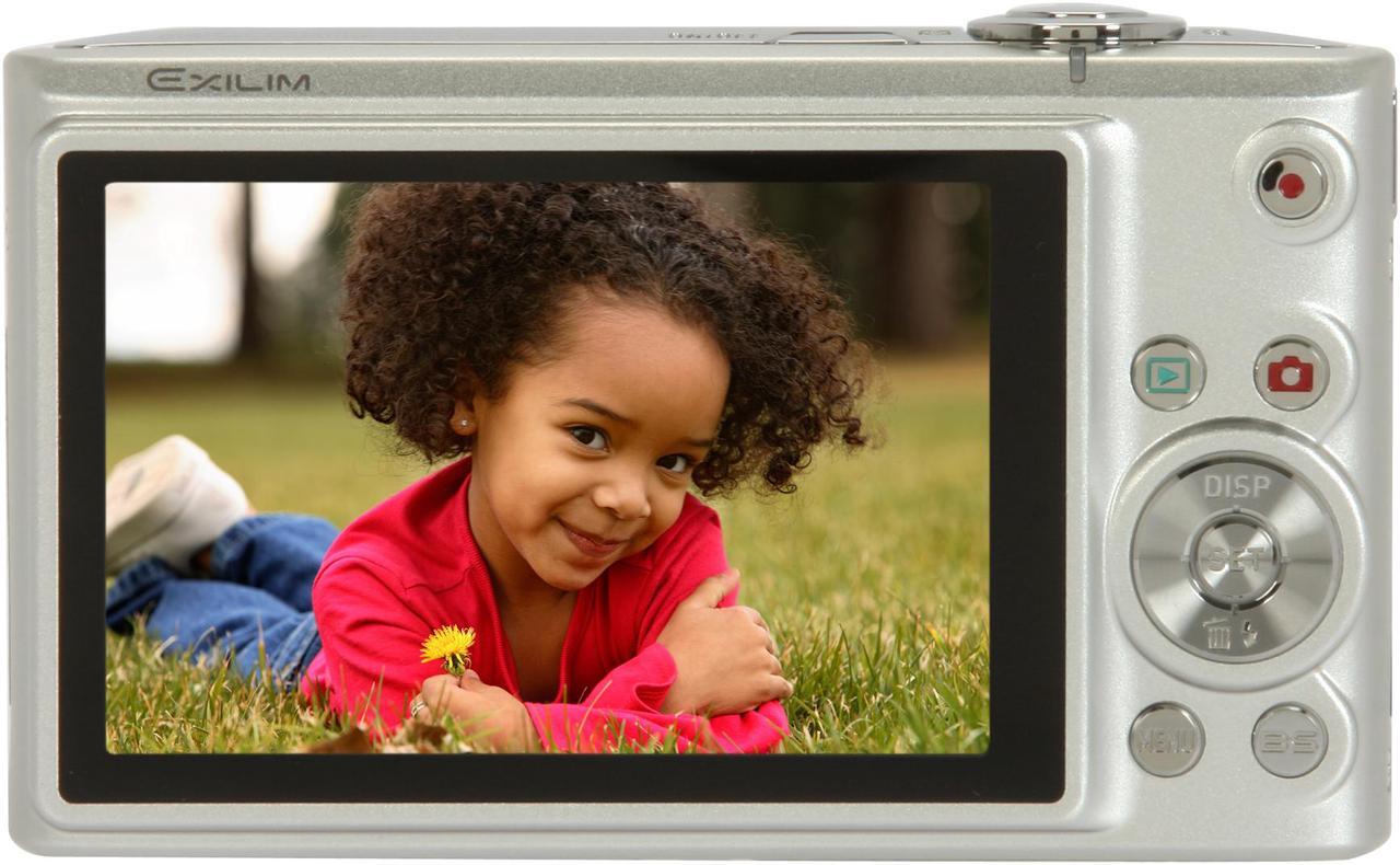 Alt view image 3 of 8 - CASIO Exilim EX-Z100 Silver 10.1 MP 4X Optical Zoom 28mm Wide Angle Digital Camera