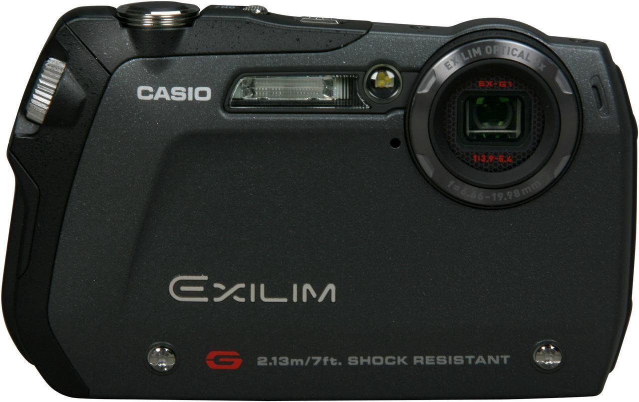 Alt view image 2 of 8 - CASIO EXILIM EX-G1 Black 12.1 MP 3X Optical Zoom Waterproof Shockproof Digital Camera