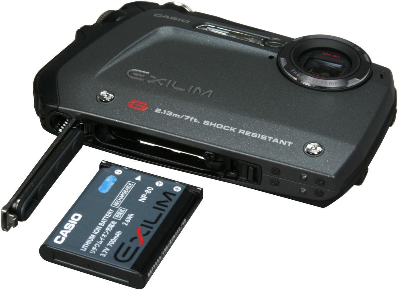 Alt view image 7 of 8 - CASIO EXILIM EX-G1 Black 12.1 MP 3X Optical Zoom Waterproof Shockproof Digital Camera