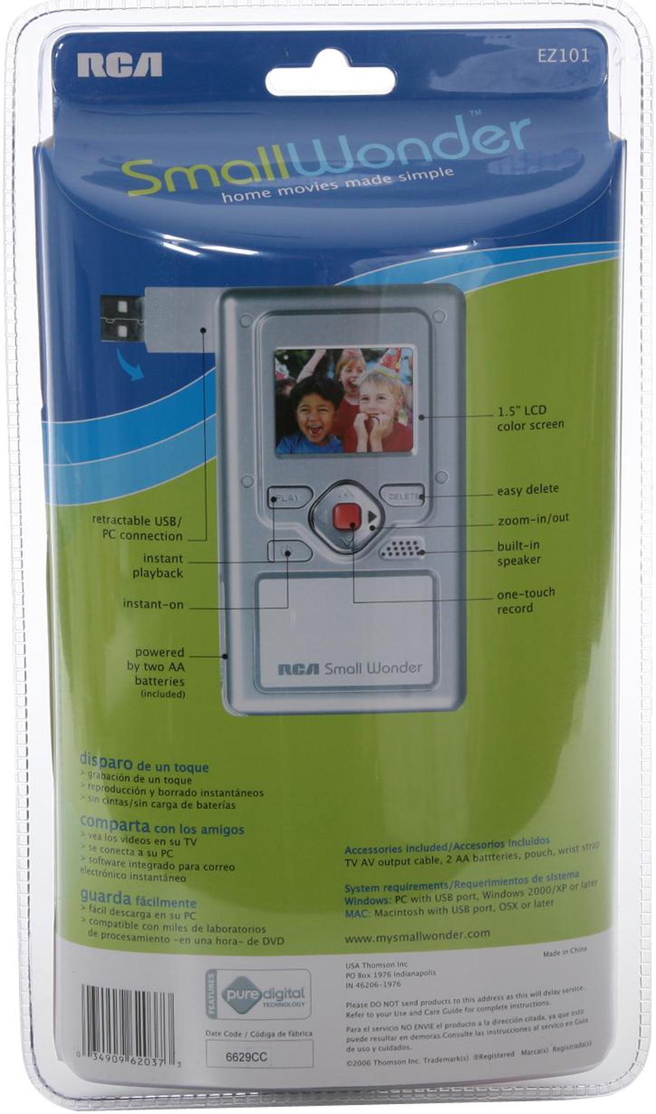 Alt view image 2 of 3 - RCA Small Wonder EZ101 1.5" LCD HDD/Flash Memory Camcorder
