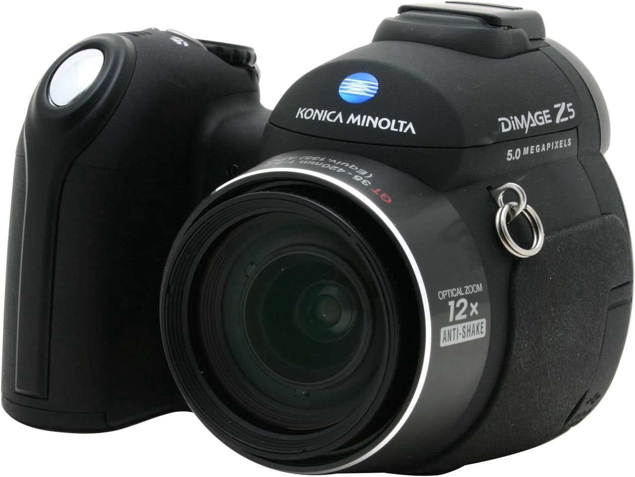 Alt view image 3 of 9 - KONICA MINOLTA DiMAGE Z5 Black 5.0MP 12X Optical Zoom Digital Camera