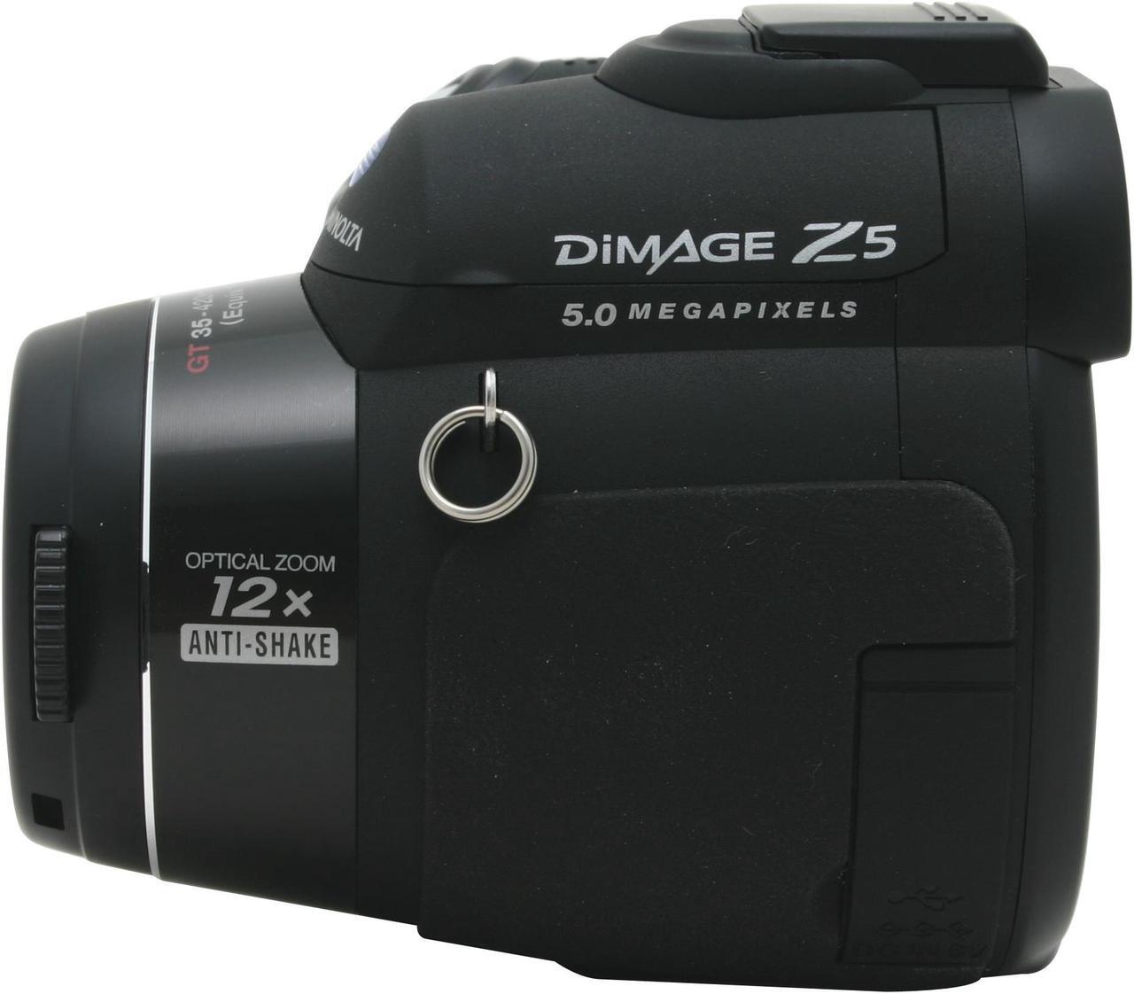 Alt view image 4 of 9 - KONICA MINOLTA DiMAGE Z5 Black 5.0MP 12X Optical Zoom Digital Camera