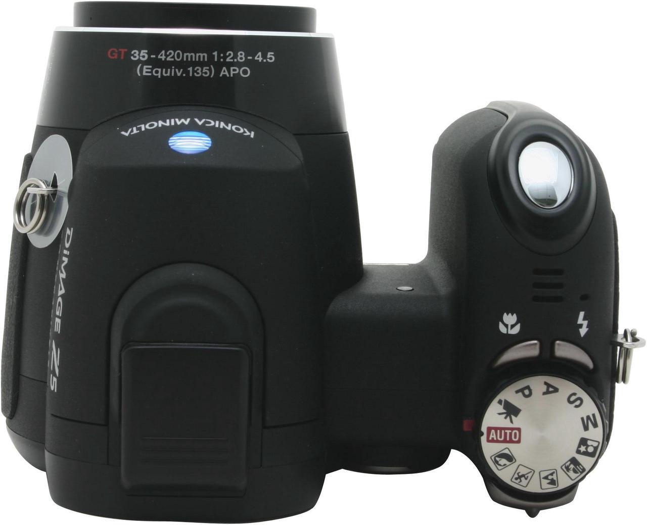 Alt view image 7 of 9 - KONICA MINOLTA DiMAGE Z5 Black 5.0MP 12X Optical Zoom Digital Camera