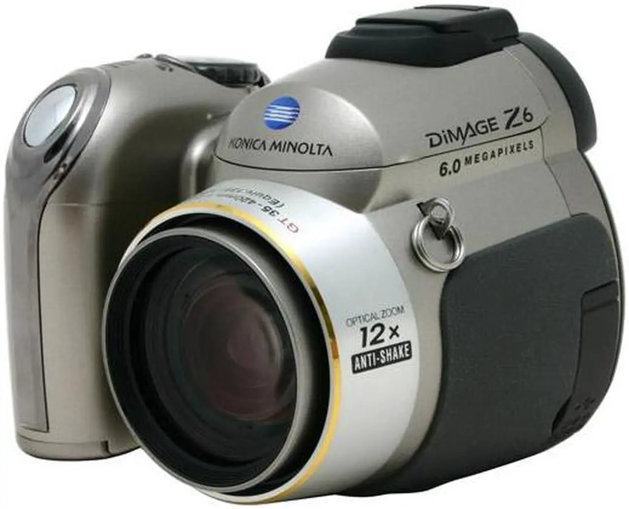 Alt view image 3 of 9 - KONICA MINOLTA DiMAGE Z6 Champagne 6.0 MP 12X Optical Zoom Digital Camera