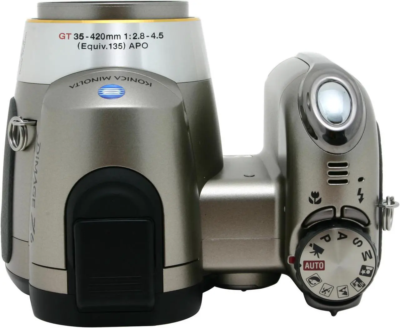 Alt view image 7 of 9 - KONICA MINOLTA DiMAGE Z6 Champagne 6.0 MP 12X Optical Zoom Digital Camera