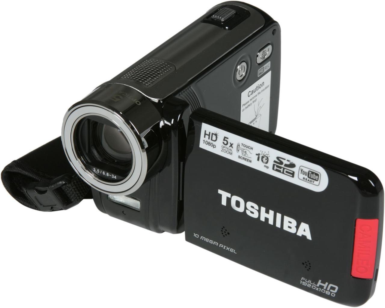 Main image of TOSHIBA Camileo H30 Black CMOS 3.0" touch LCD 5X Optical Zoom Full HD Camcorder