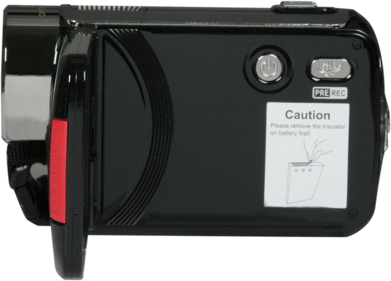 Alt view image 3 of 11 - TOSHIBA Camileo H30 Black CMOS 3.0" touch LCD 5X Optical Zoom Full HD Camcorder