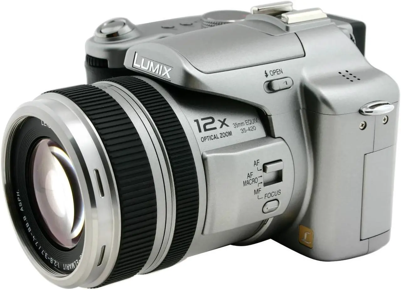 Alt view image 2 of 9 - Panasonic DMC-FZ30 Silver 8.0 MP 12X Optical Zoom Digital Camera
