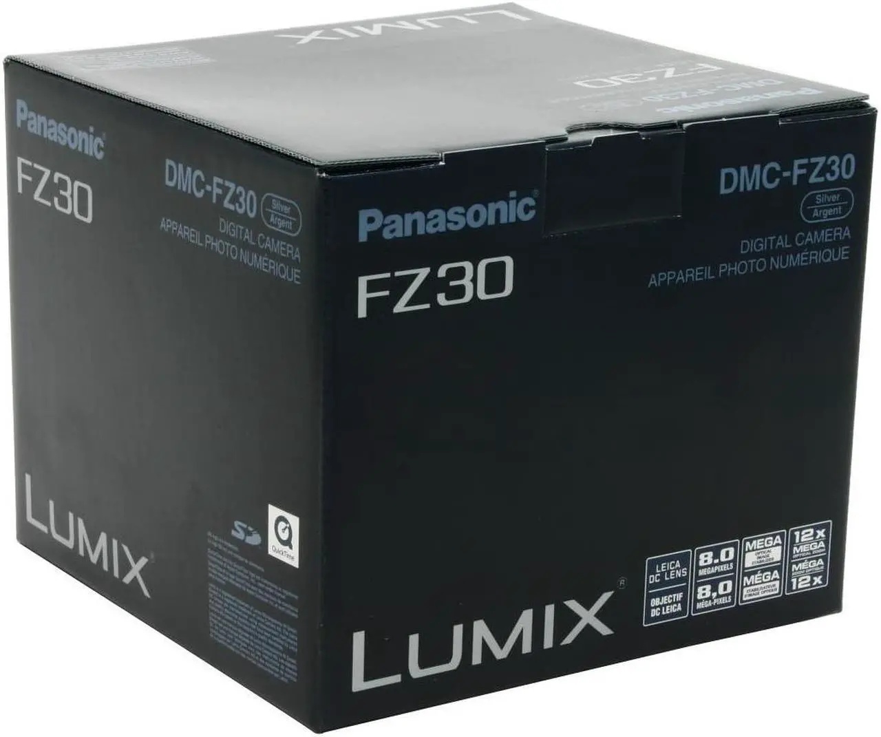 Alt view image 9 of 9 - Panasonic DMC-FZ30 Silver 8.0 MP 12X Optical Zoom Digital Camera