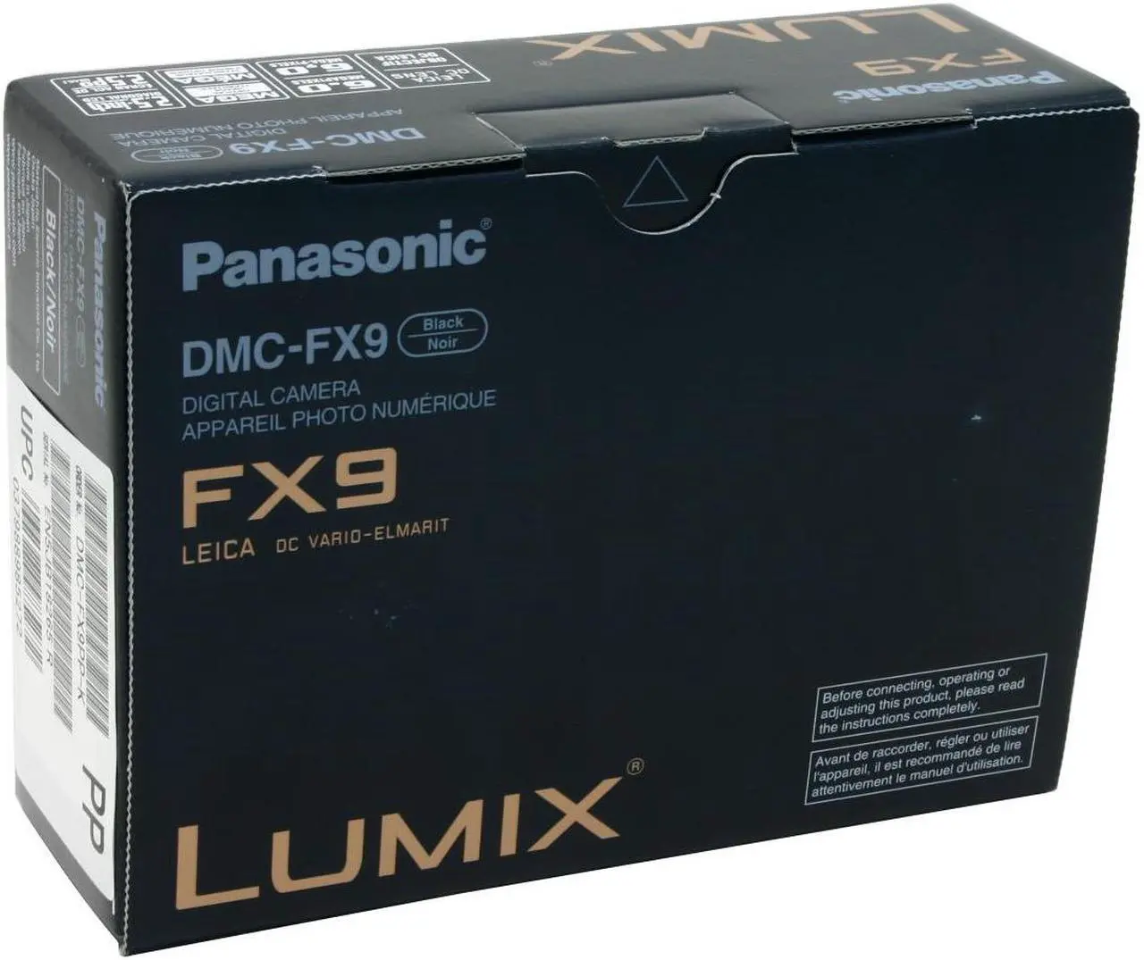 Alt view image 9 of 9 - Panasonic DMC-FX9K Black 6.0 MP 3X Optical Zoom Digital Camera