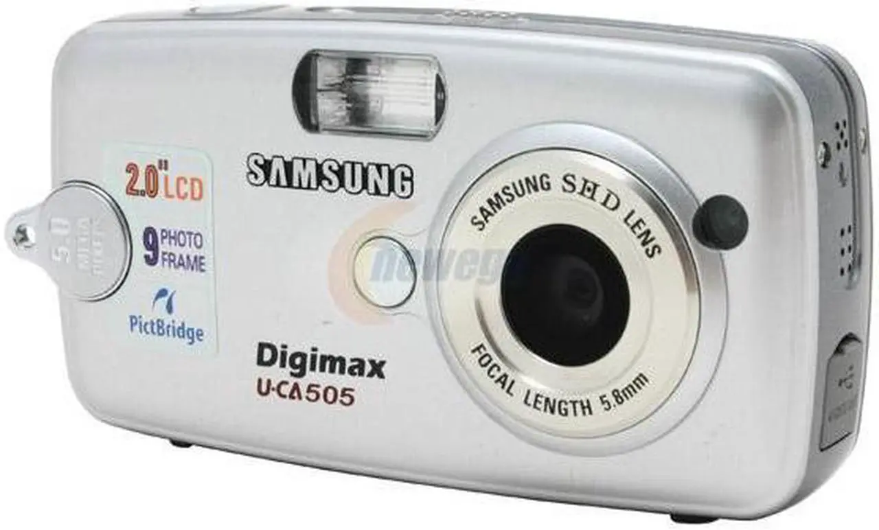 Alt view image 3 of 9 - SAMSUNG DIGIMAX-UCA505 Silver 5.0 MP Digital Camera With 2.0" TFT LCD