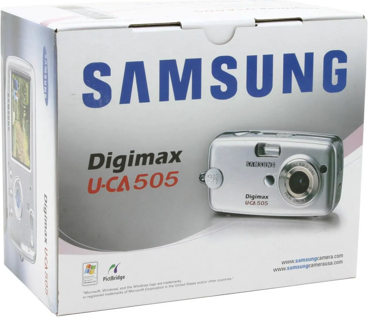 Alt view image 9 of 9 - SAMSUNG DIGIMAX-UCA505 Silver 5.0 MP Digital Camera With 2.0" TFT LCD