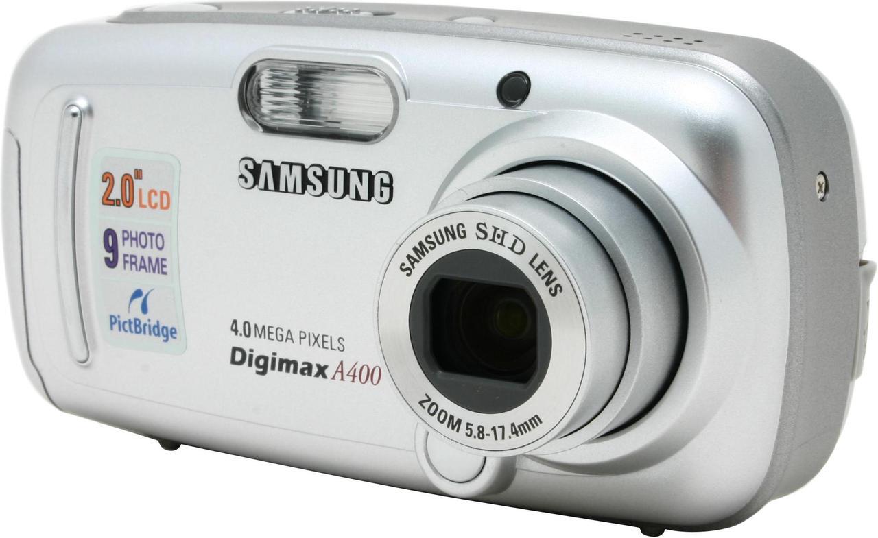 Alt view image 3 of 9 - SAMSUNG DigiMax-A400 Silver 4.0 MP 3X Optical Zoom Digital Camera With 3x Optical Zoom and 2.0" TFT LCD