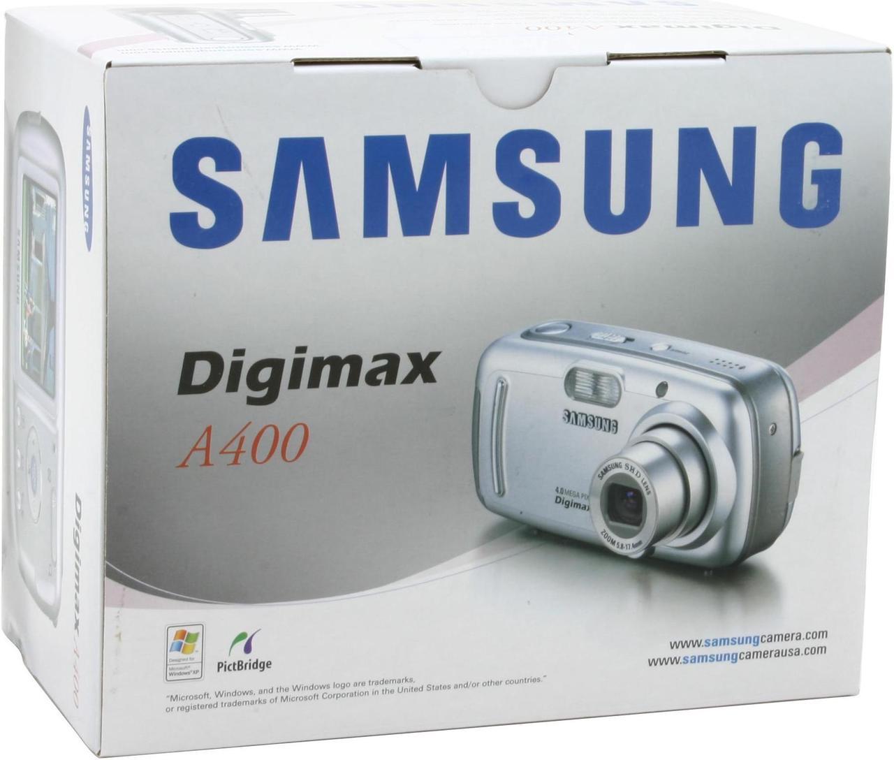 Alt view image 9 of 9 - SAMSUNG DigiMax-A400 Silver 4.0 MP 3X Optical Zoom Digital Camera With 3x Optical Zoom and 2.0" TFT LCD