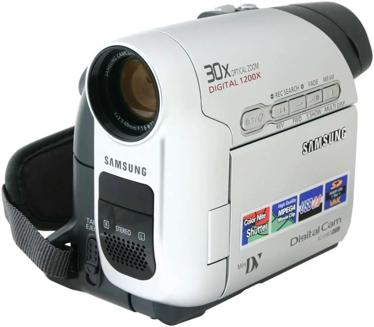 Main image of SAMSUNG SC-D363 CCD 2.5" 112K LCD LCD 30X Optical Zoom MiniDV Camcorder