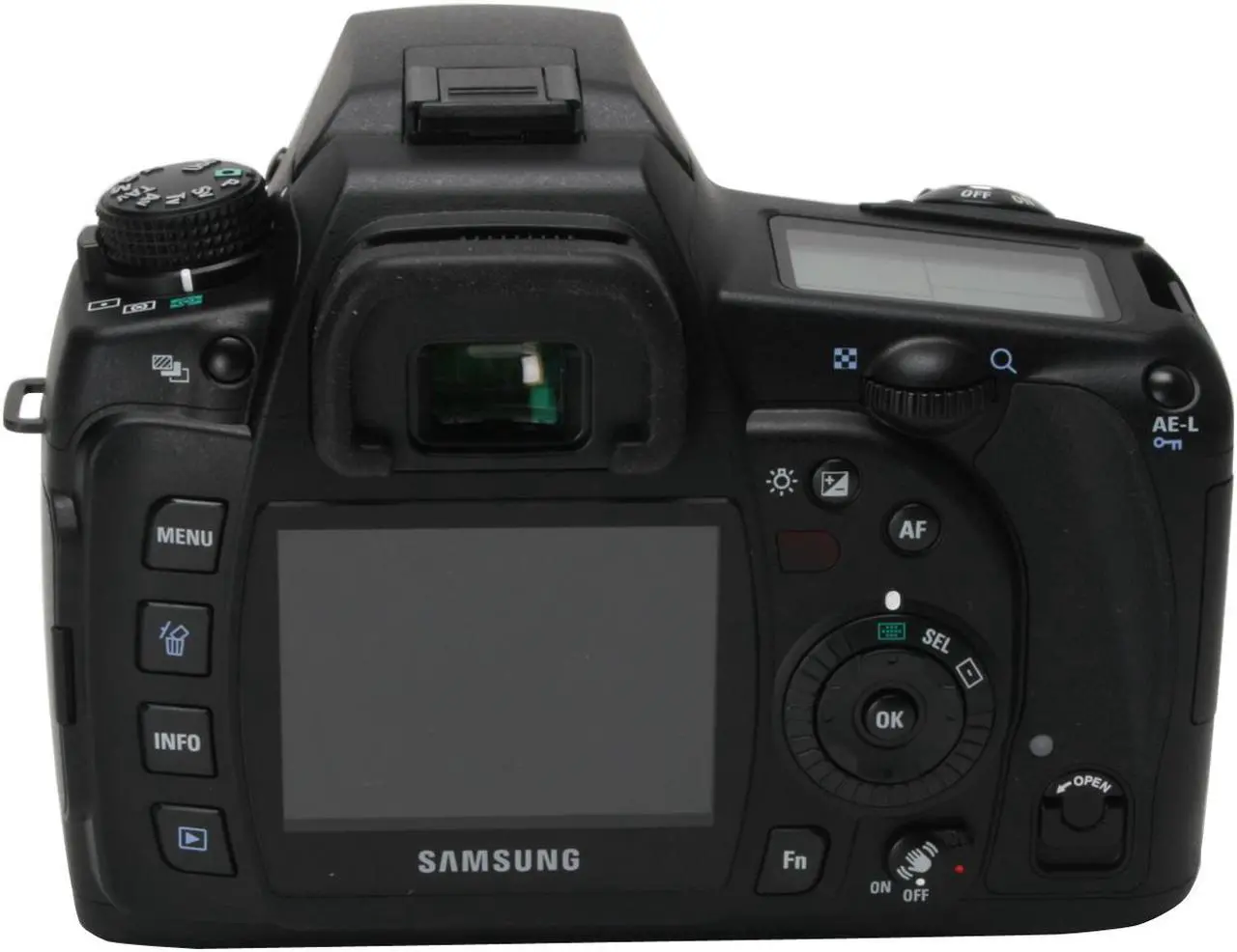 Alt view image 4 of 9 - SAMSUNG GX10 Black 10.2 MP  Digital SLR Camera - Body Only