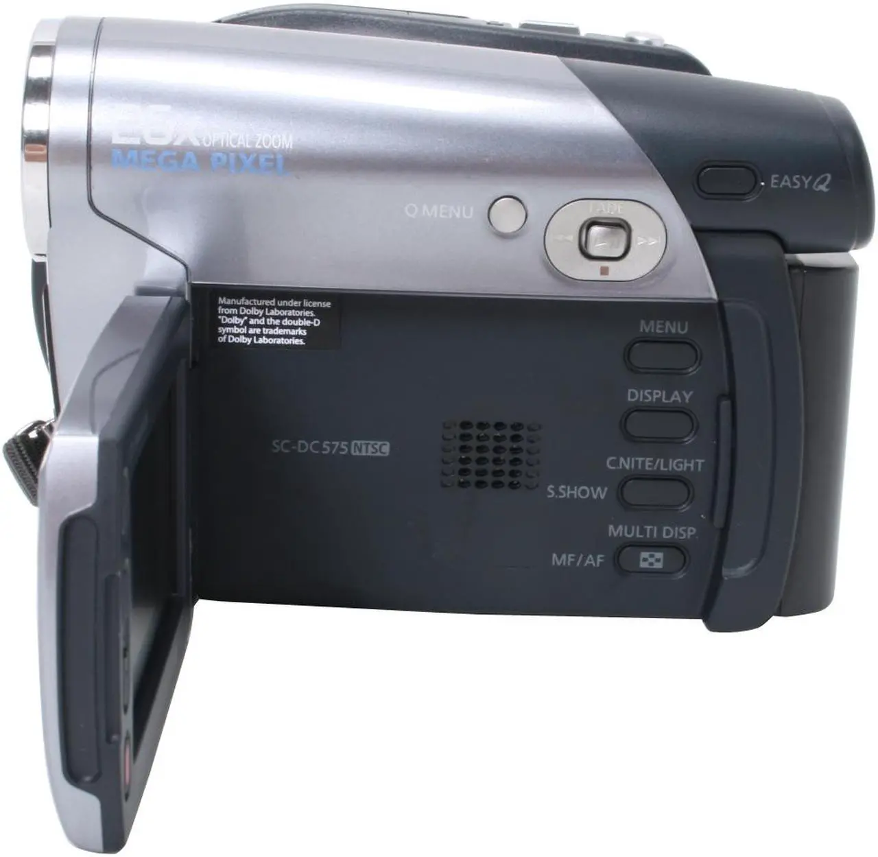 Alt view image 5 of 13 - SAMSUNG SC-DC575 Silver 2.7"LCD 26X Optical Zoom DVD Digital Camcorder