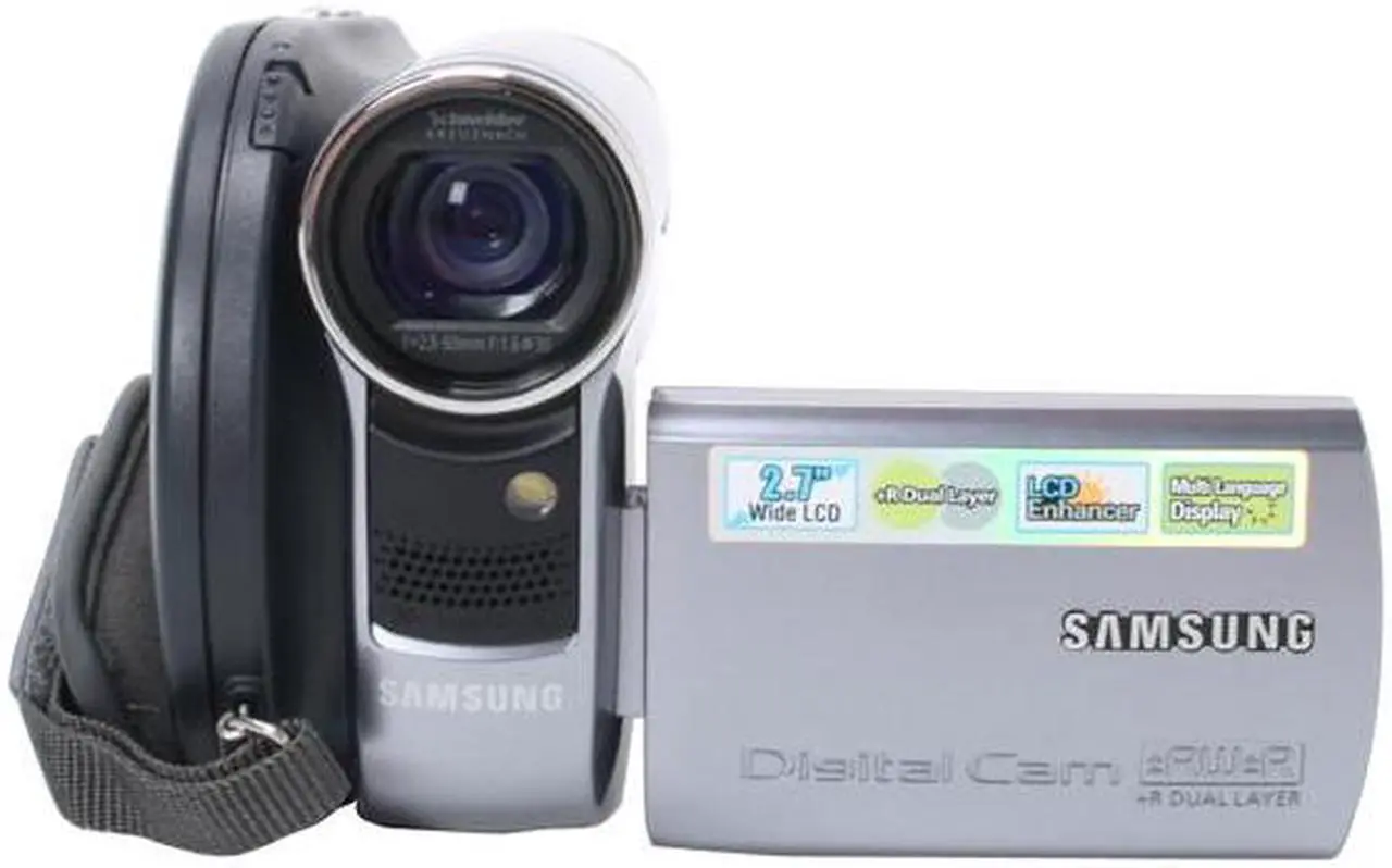 Alt view image 4 of 13 - SAMSUNG SC-DC575 Silver 2.7"LCD 26X Optical Zoom DVD Digital Camcorder