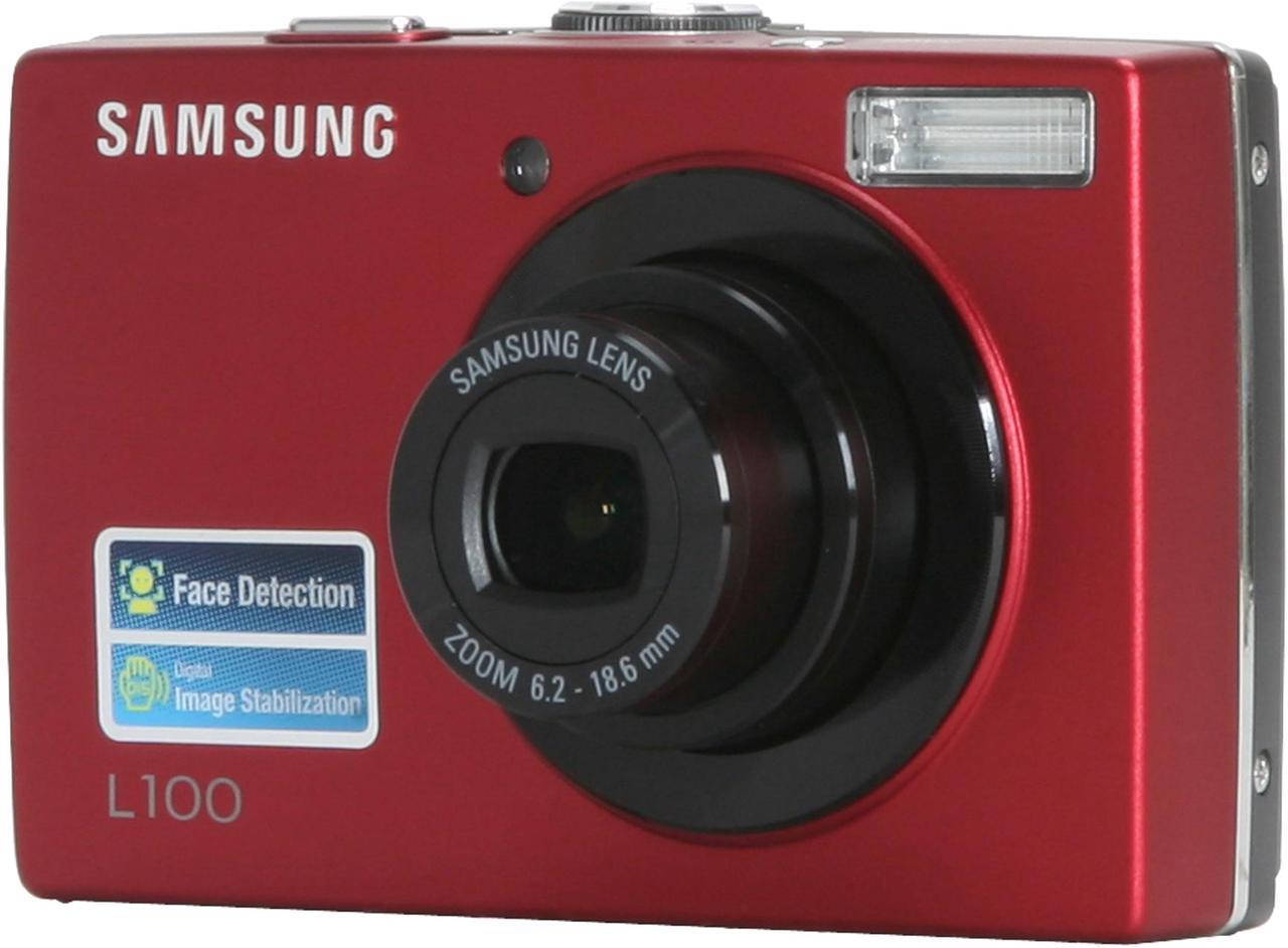 Main image of SAMSUNG L100 Red 8.2 MP 3X Optical Zoom Digital Camera