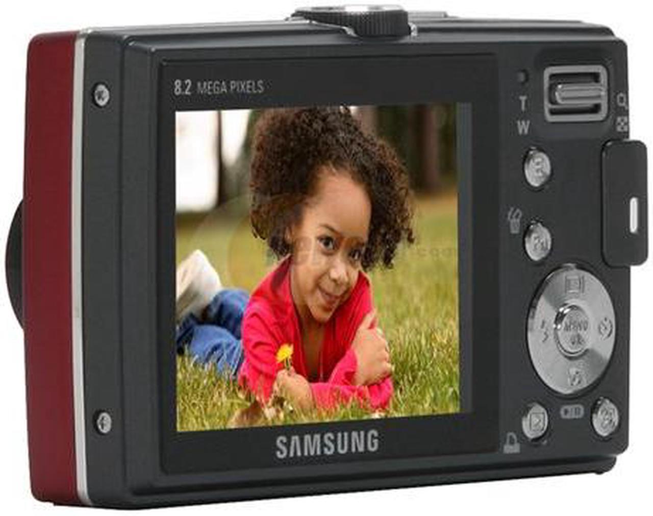 Alt view image 3 of 11 - SAMSUNG L100 Red 8.2 MP 3X Optical Zoom Digital Camera