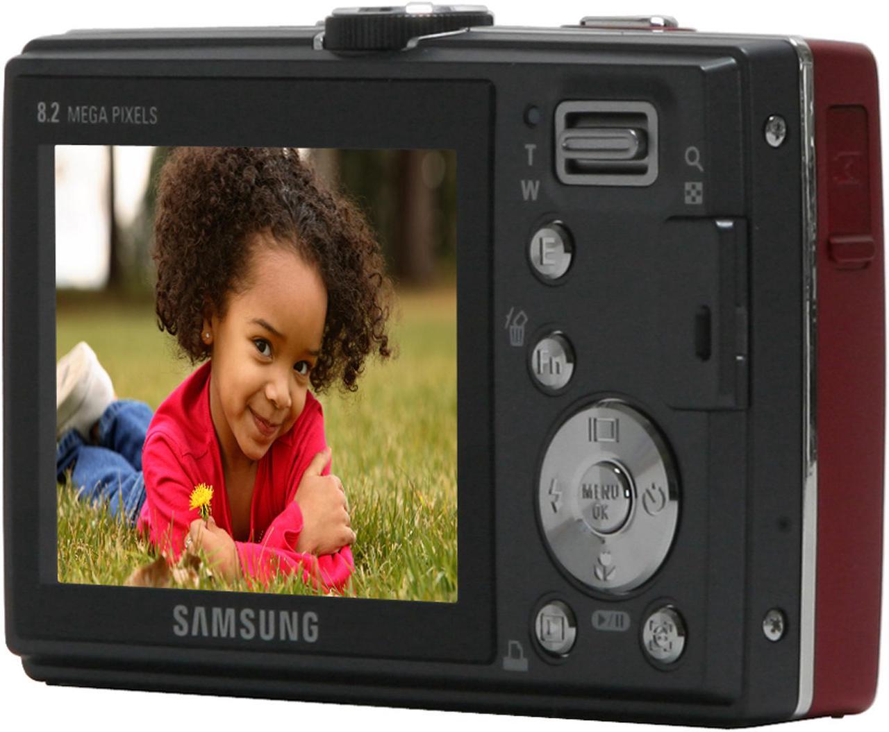 Alt view image 5 of 11 - SAMSUNG L100 Red 8.2 MP 3X Optical Zoom Digital Camera