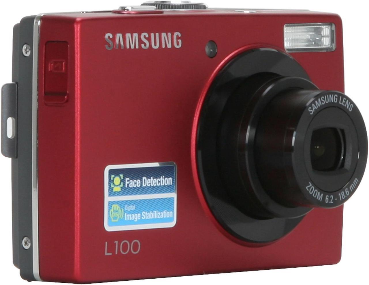 Alt view image 7 of 11 - SAMSUNG L100 Red 8.2 MP 3X Optical Zoom Digital Camera