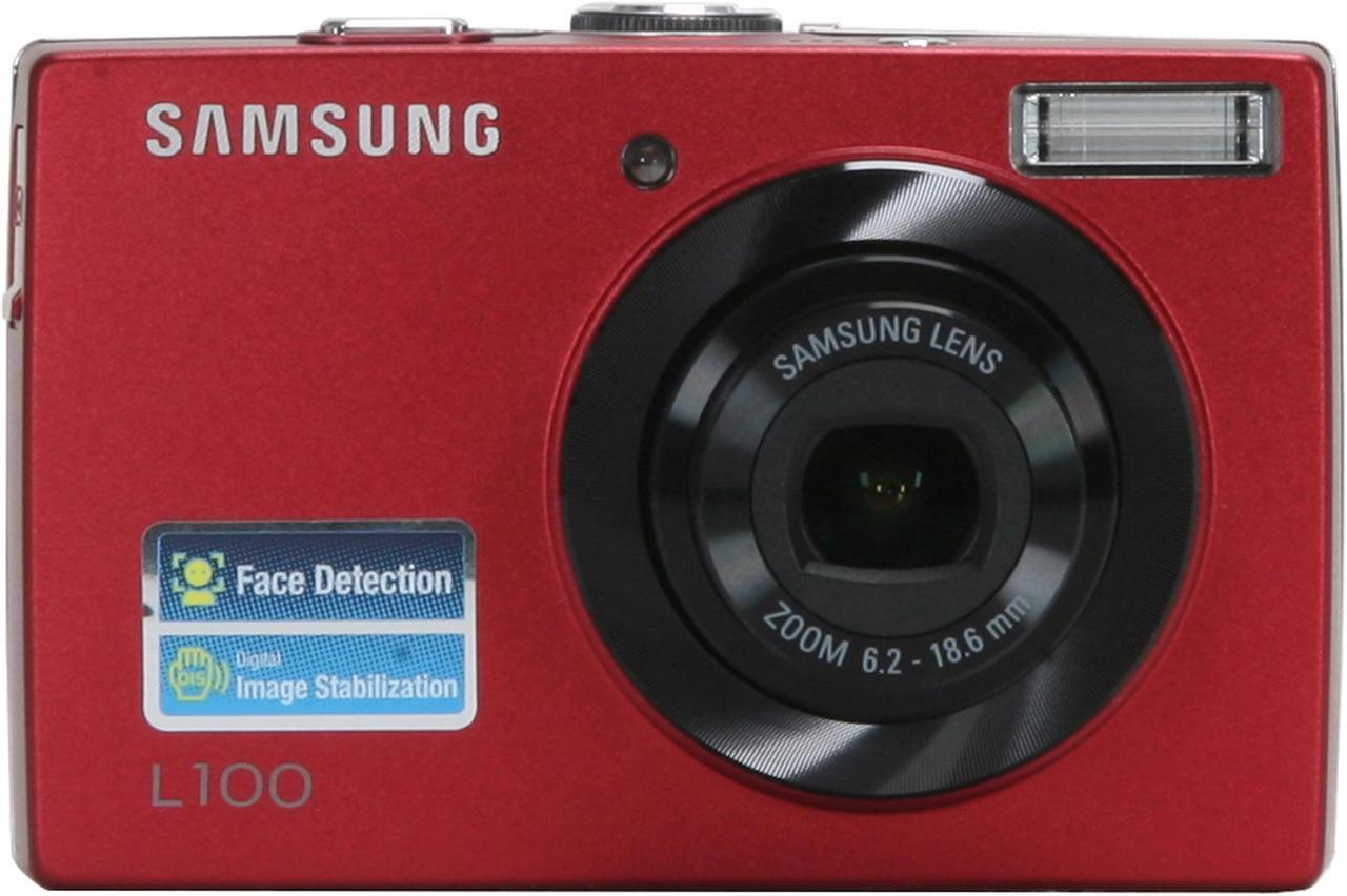 Alt view image 8 of 11 - SAMSUNG L100 Red 8.2 MP 3X Optical Zoom Digital Camera