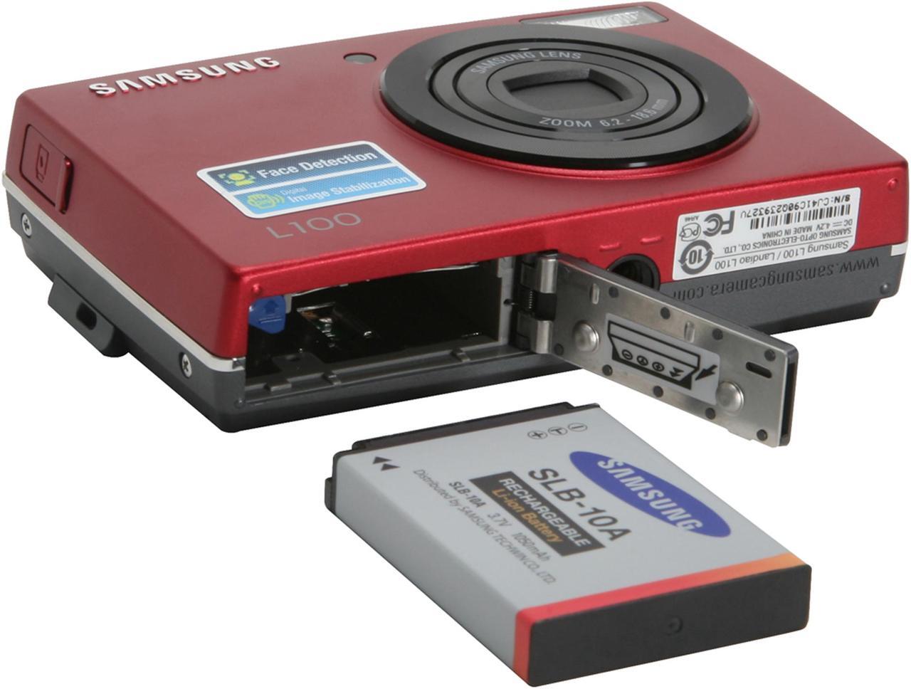Alt view image 10 of 11 - SAMSUNG L100 Red 8.2 MP 3X Optical Zoom Digital Camera