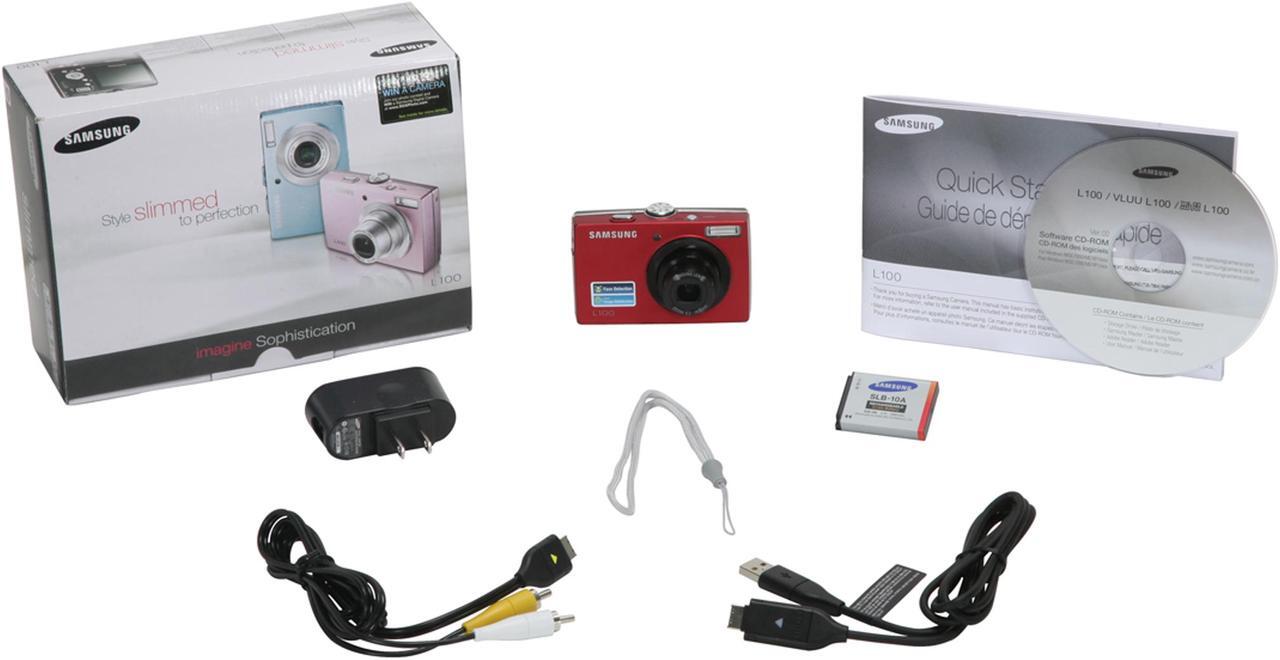 Alt view image 11 of 11 - SAMSUNG L100 Red 8.2 MP 3X Optical Zoom Digital Camera