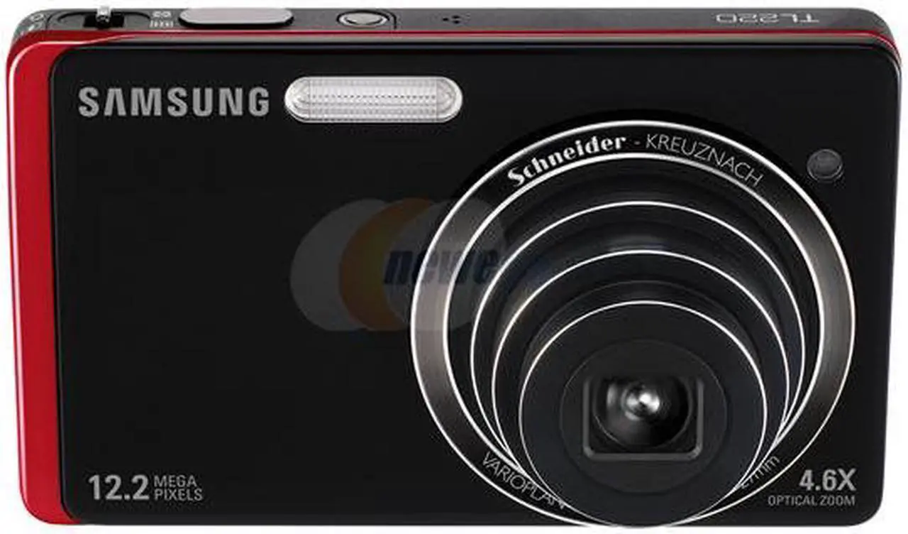 Alt view image 3 of 14 - SAMSUNG DualView TL220 Black/Red 12.2 MP 4.6X Optical Zoom 27mm Wide Angle Digital Camera