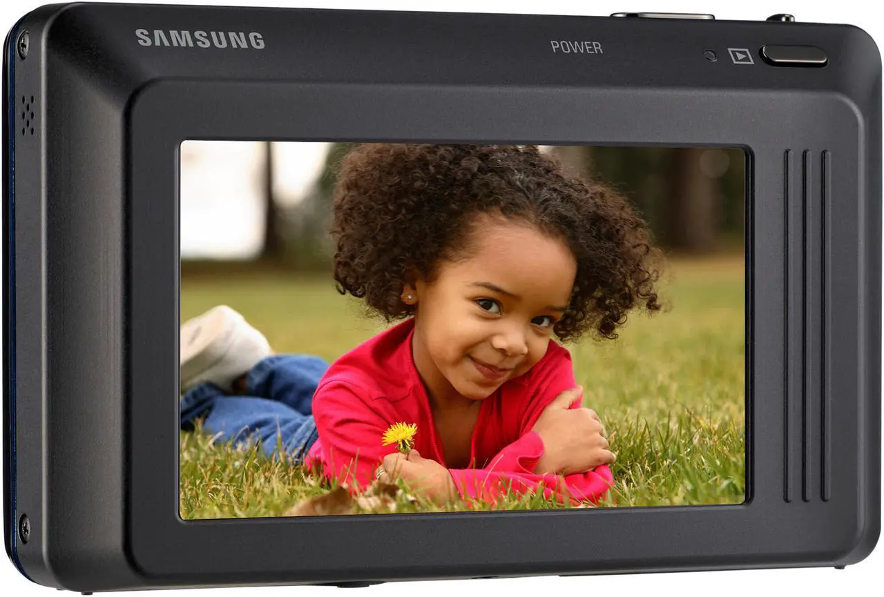 Alt view image 5 of 14 - SAMSUNG DualView TL220 Black/Red 12.2 MP 4.6X Optical Zoom 27mm Wide Angle Digital Camera