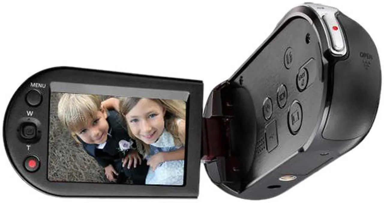 Alt view image 6 of 8 - SAMSUNG SMX-C10 Black-Red 1/6" CCD 2.7" 230K LCD 10X Optical Zoom Compact SD Camcorder