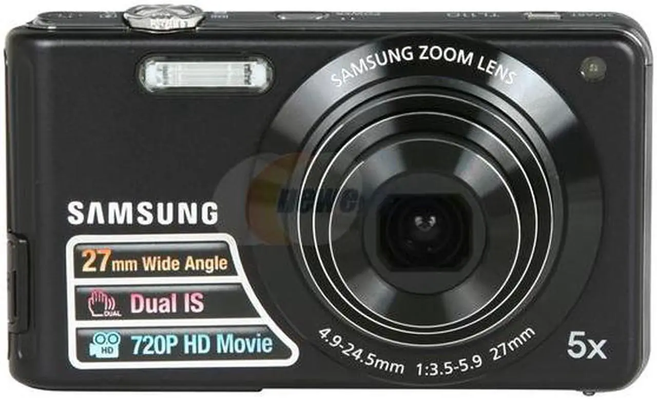 Alt view image 2 of 7 - SAMSUNG TL110 Black 14.2 MP 5X Optical Zoom 27mm Wide Angle Digital Camera