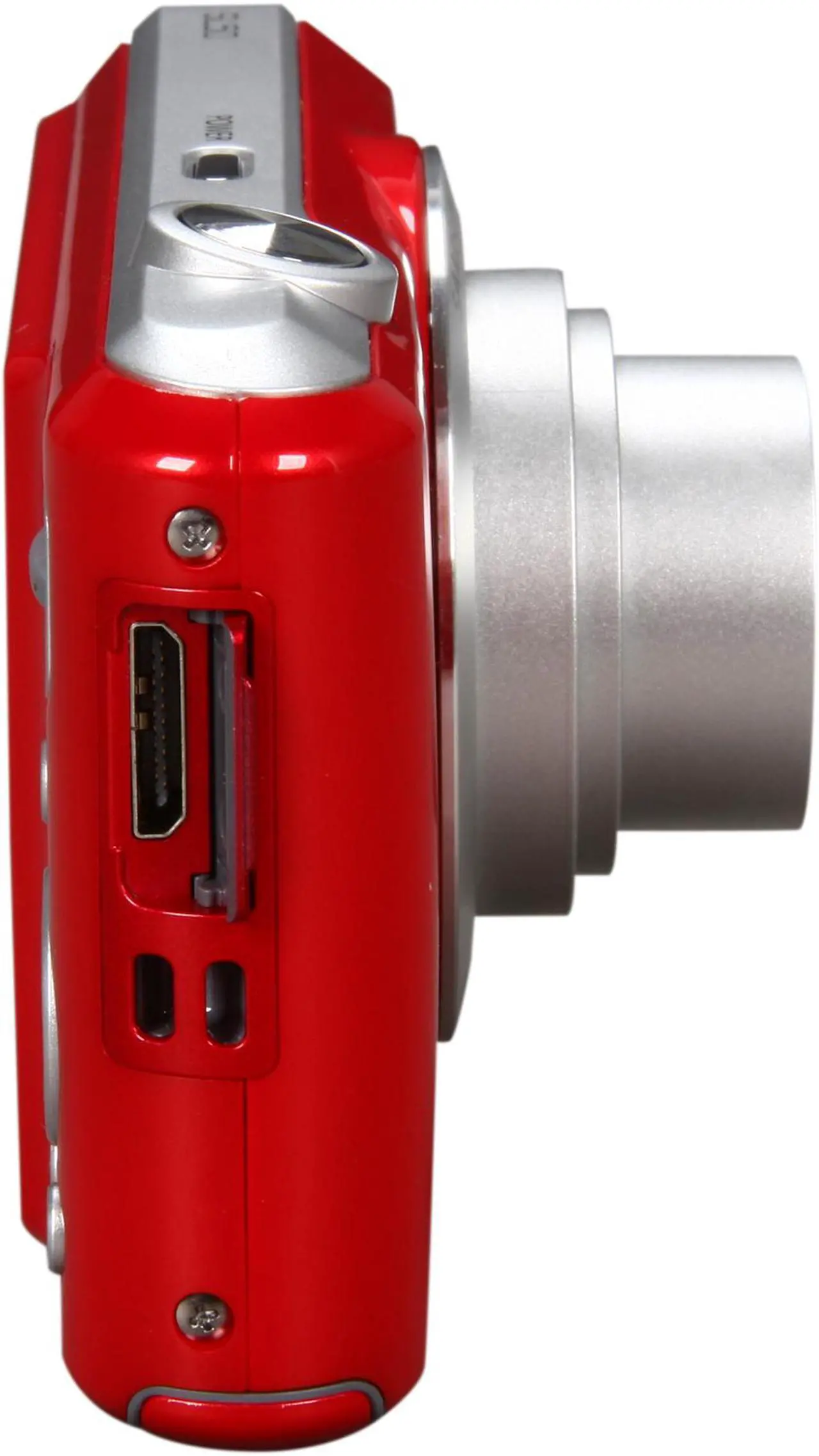 Alt view image 3 of 8 - SAMSUNG SL50 Tomato Orange 10.2 MP 5X Optical Zoom 27mm Wide Angle Digital Camera