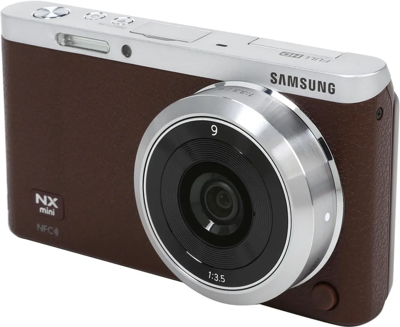 Main image of SAMSUNG NX Mini EV-NXF1ZZB1JUS Brown 20.5 MP 3.0" 460.8K Touch LCD Smart Camera with 9mm Lens