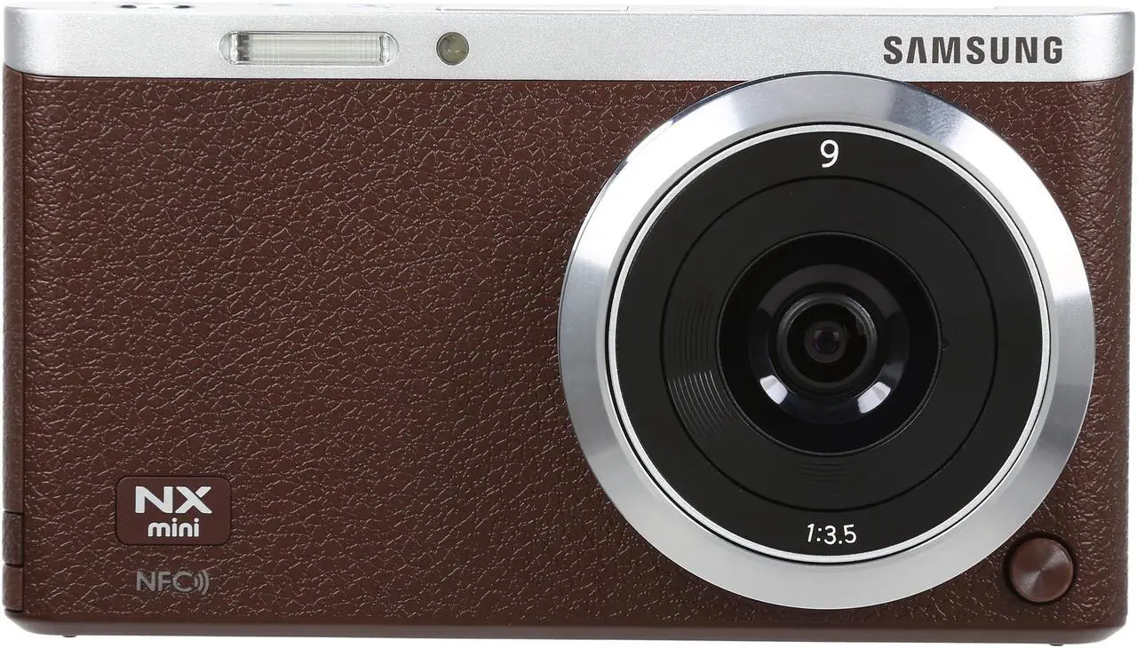 Alt view image 4 of 11 - SAMSUNG NX Mini EV-NXF1ZZB1JUS Brown 20.5 MP 3.0" 460.8K Touch LCD Smart Camera with 9mm Lens