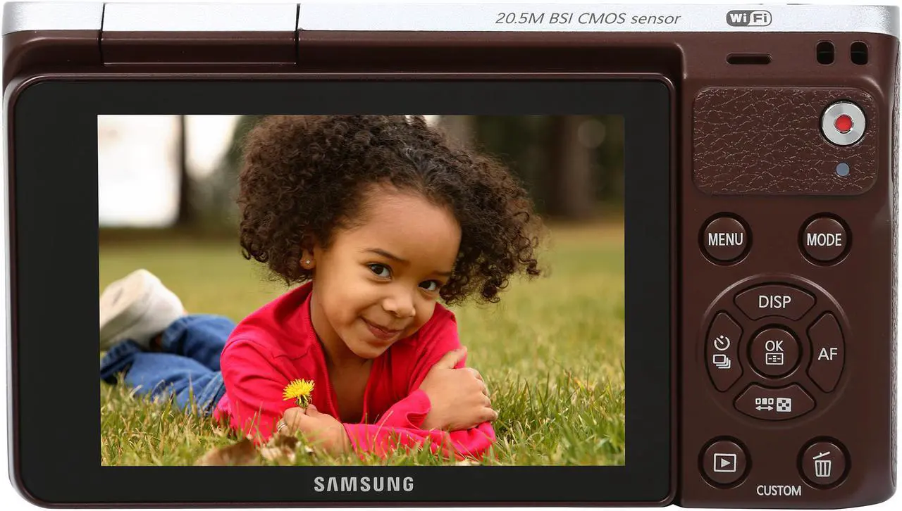 Alt view image 6 of 11 - SAMSUNG NX Mini EV-NXF1ZZB1JUS Brown 20.5 MP 3.0" 460.8K Touch LCD Smart Camera with 9mm Lens