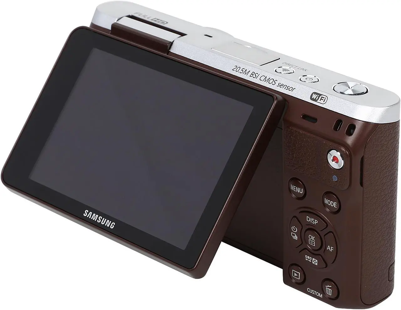 Alt view image 10 of 11 - SAMSUNG NX Mini EV-NXF1ZZB1JUS Brown 20.5 MP 3.0" 460.8K Touch LCD Smart Camera with 9mm Lens