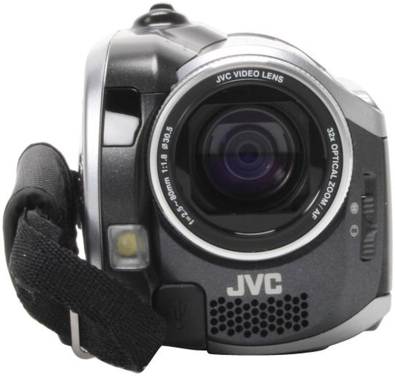 Alt view image 3 of 14 - JVC GZ-MG155 Black&Silver 1.07MP 32X Optical Zoom 30GB Hard Disk Drive Digital Camcorder
