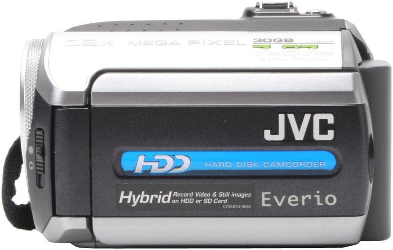 Alt view image 4 of 14 - JVC GZ-MG155 Black&Silver 1.07MP 32X Optical Zoom 30GB Hard Disk Drive Digital Camcorder