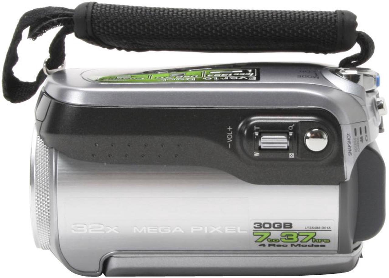 Alt view image 8 of 14 - JVC GZ-MG155 Black&Silver 1.07MP 32X Optical Zoom 30GB Hard Disk Drive Digital Camcorder