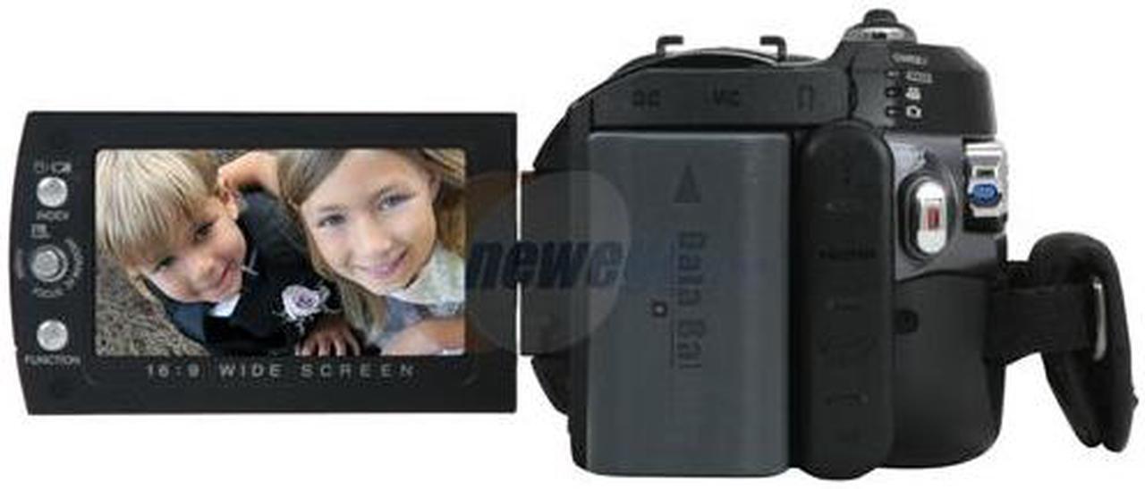 Alt view image 4 of 13 - JVC Everio GZ-HD6 Black 3CCD 2.8" LCD 10X Optical Zoom 120GB Hard Drive High Definition Camcorder