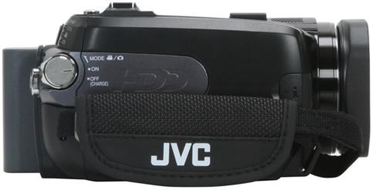 Alt view image 6 of 13 - JVC Everio GZ-HD6 Black 3CCD 2.8" LCD 10X Optical Zoom 120GB Hard Drive High Definition Camcorder