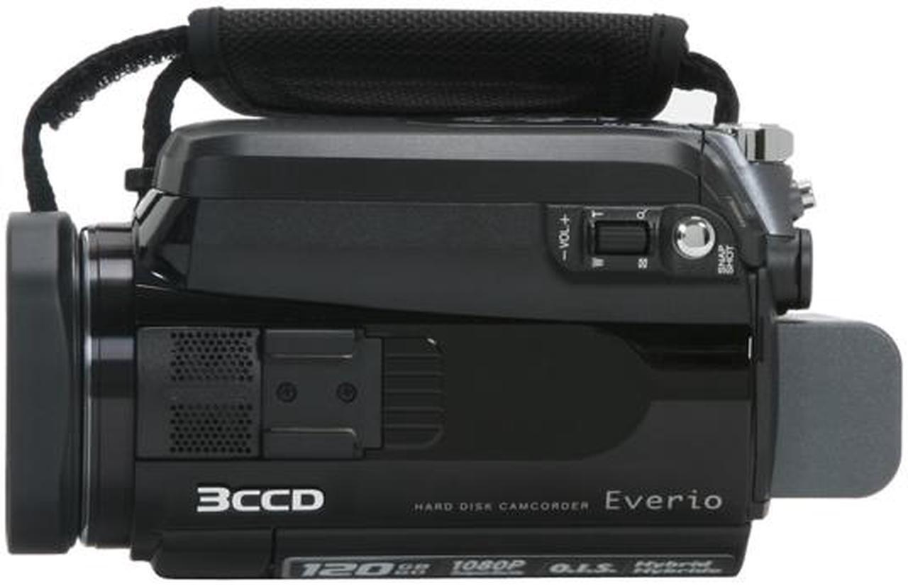 Alt view image 9 of 13 - JVC Everio GZ-HD6 Black 3CCD 2.8" LCD 10X Optical Zoom 120GB Hard Drive High Definition Camcorder